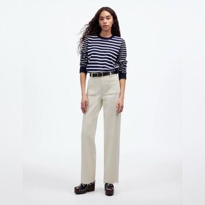 NWT madewell The Emmett Wide-Leg Full Length Jean: Patch Pocket Edition